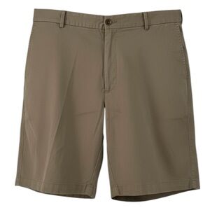 Peter Millar Mens 38 Khaki Shorts‎ Casual Flat Front Chino Golf